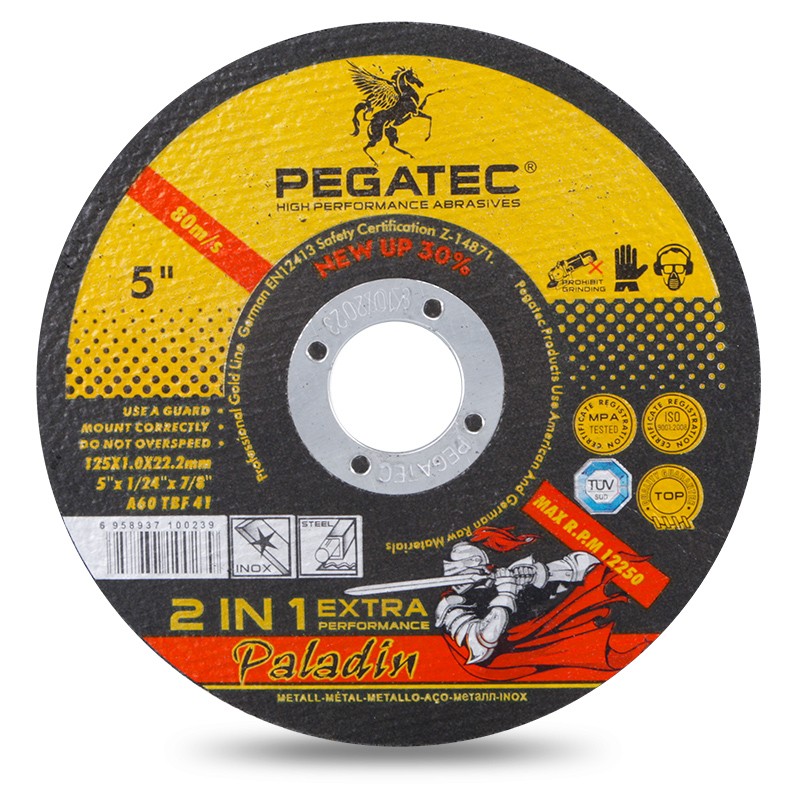 Pegatec Cutoff Wheel for Metal & SS, 5", 25 Pack