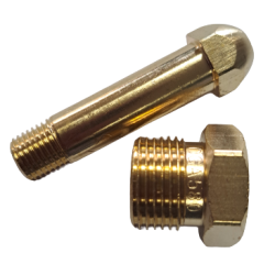 Brass Nut & Nipple, CGA-580