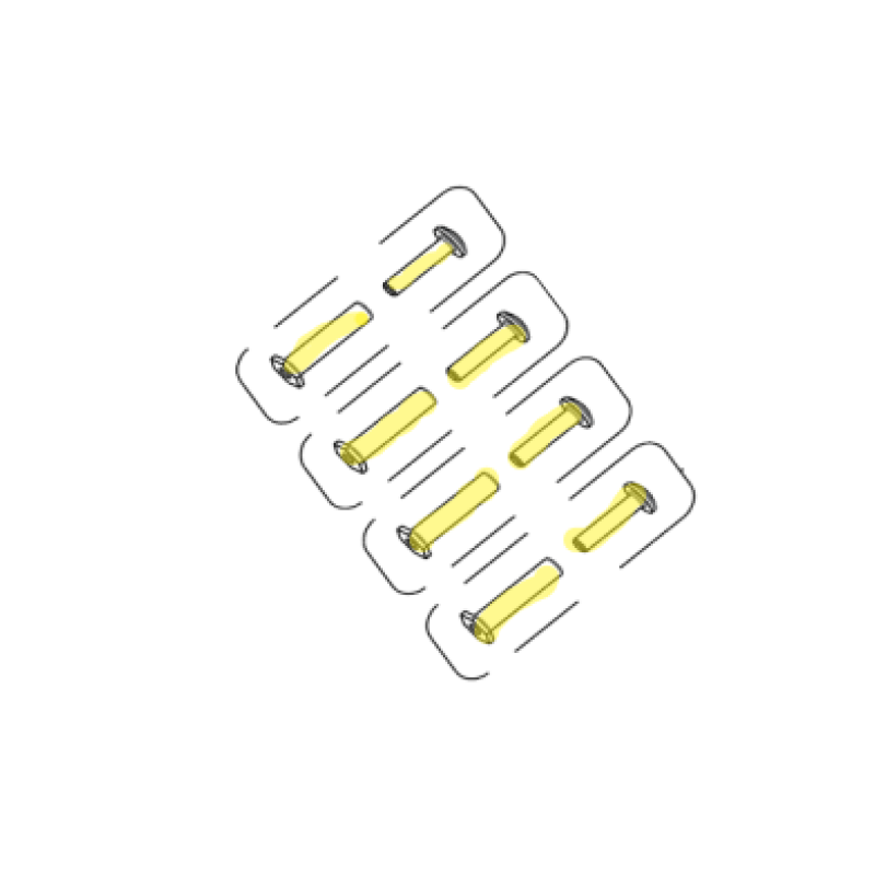 Tweco Binder Post and Screw Set 122FM, 1 set