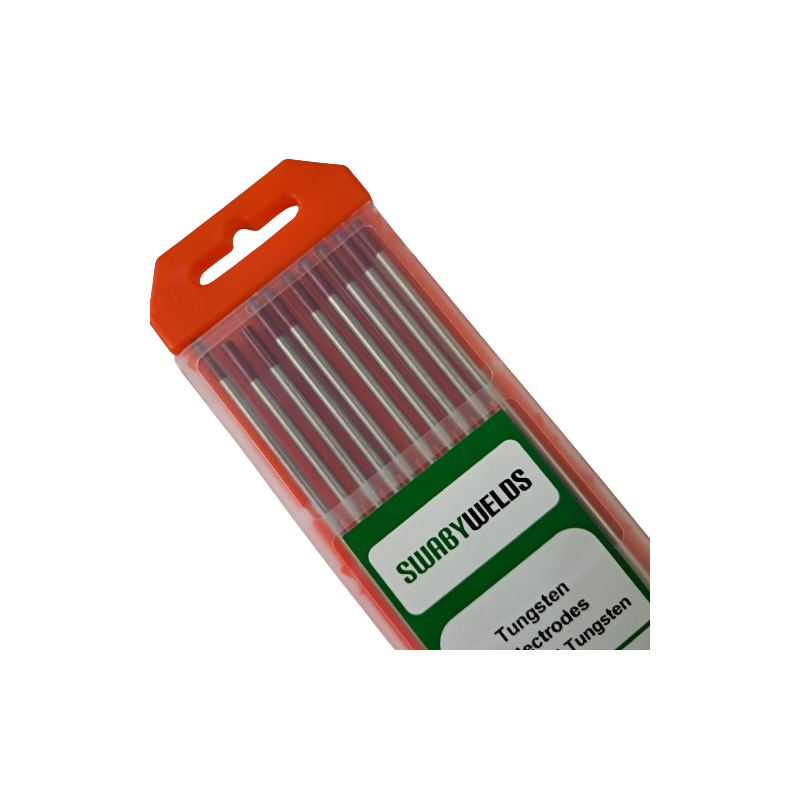 Tungsten Electrode, WT20 1/8" x 7" 10 pcs