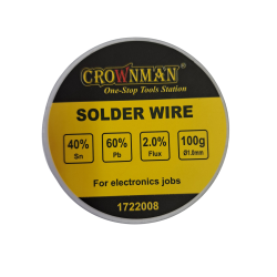 Crownman Soldering Wire, 1.0 mm x 100 gram