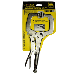 Crownman Locking C-Clamp Grip Wrench, 11"