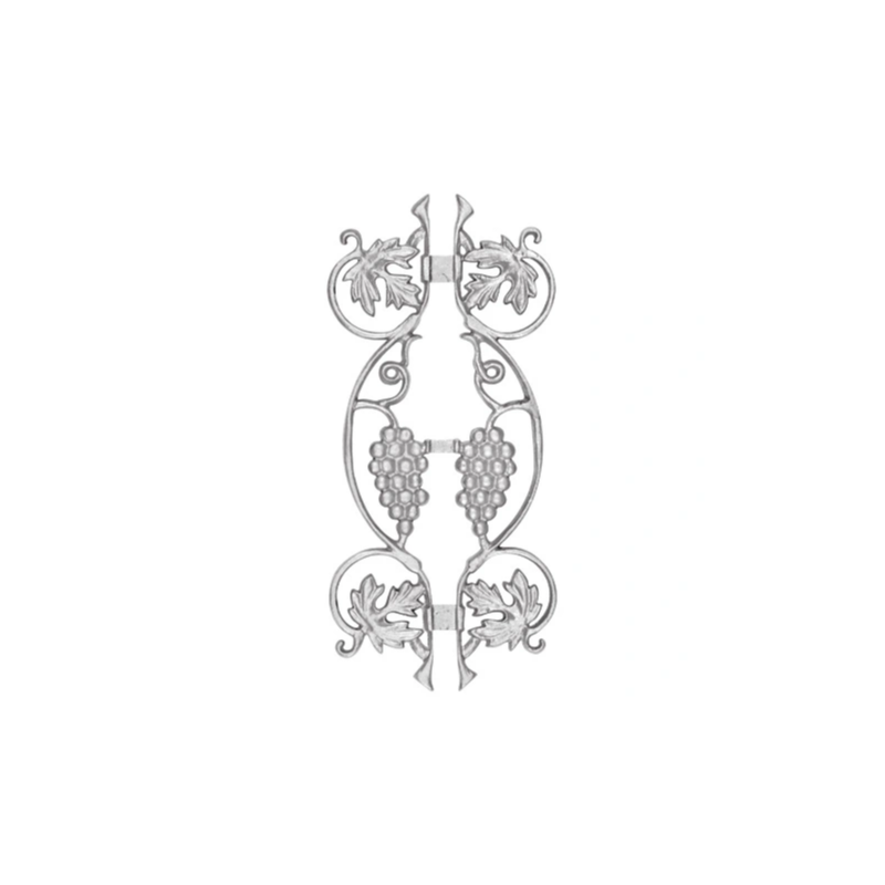 Decorative Aluminum Grapevine Picket Panel, 7.25" x 15.25"