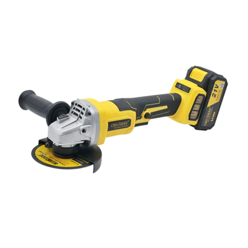 Crownman Cordless Lithium-Ion Angle Grinder, 21V 4000mAH