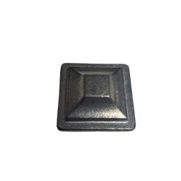 Zinc Alloy Square Plug, Drives into 1" Tube, 1-1/8"W x 1-1/16"H