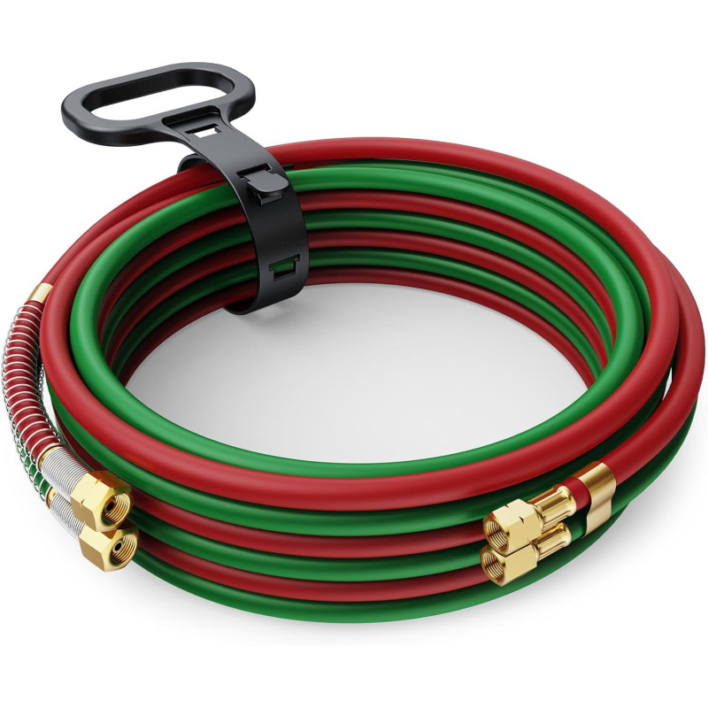 ArcCaptain Oxy-Acetylene Twin Hose 1/4", T Grade 25'