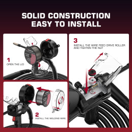 ArcCaptain Spool Gun for Welding Aluminum, 150 Amp